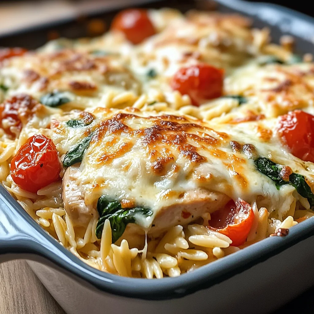 Orzo Tuscan Chicken Bake: A Cozy, Flavor-Packed One-Pan Meal