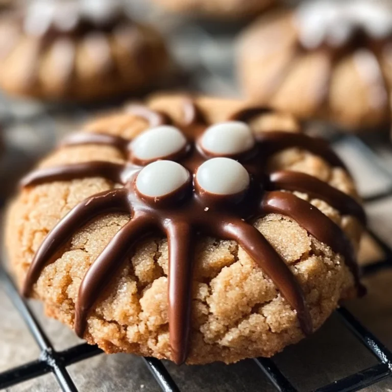 Peanut Butter Spider Cookies