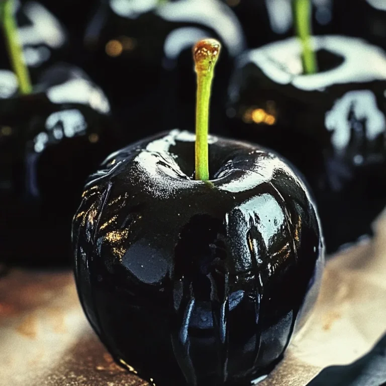 Poison Toffee Apples for Halloween