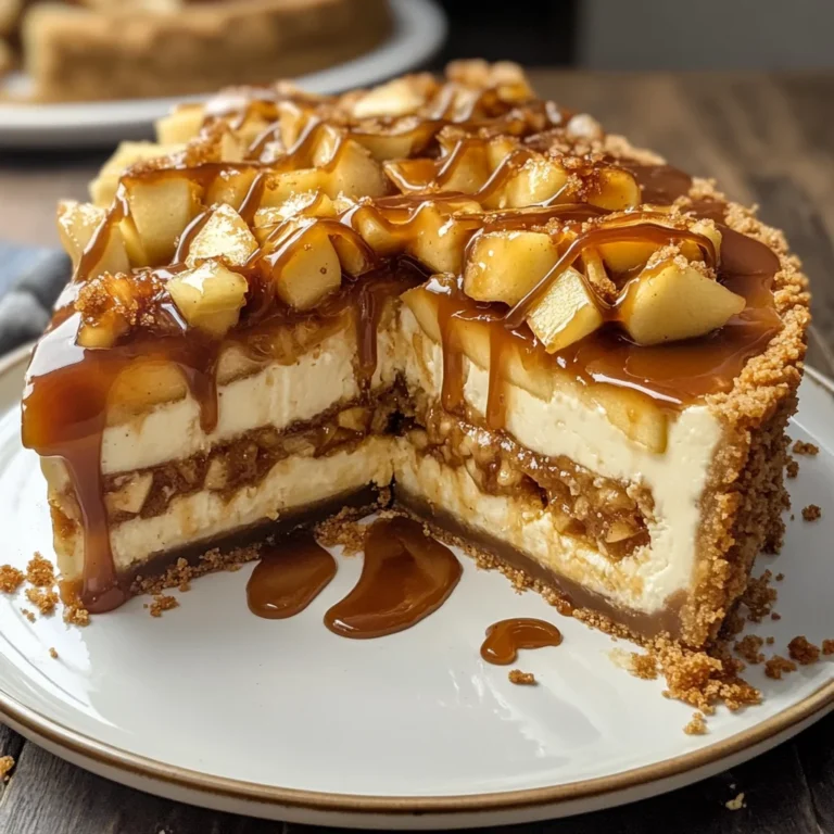 Salted Caramel Apple Pie Cheesecake