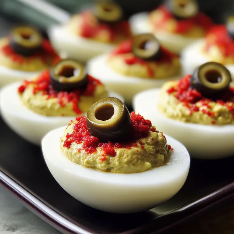 Spooky Deviled Eyeballs