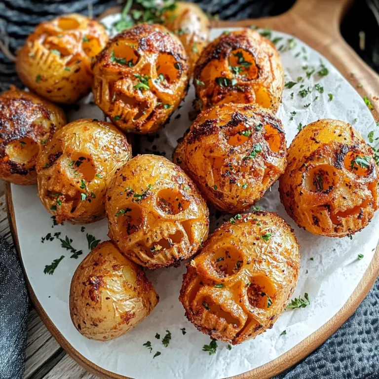 Spooky Halloween Skull Potatoes