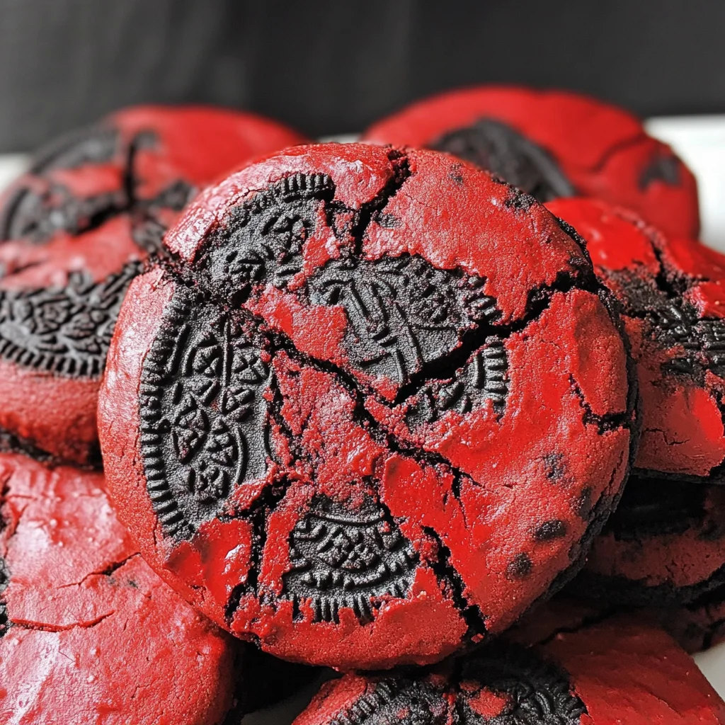 Stranger Things Red Velvet Cookies