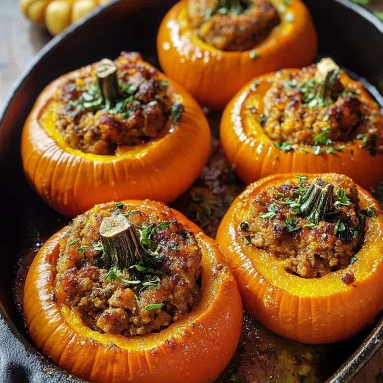 Stuffed Mini Pumpkins Recipe