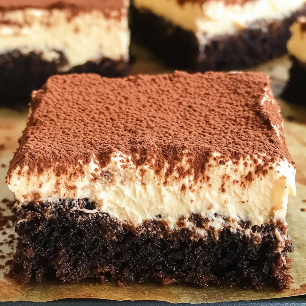 Tiramisu Brownies