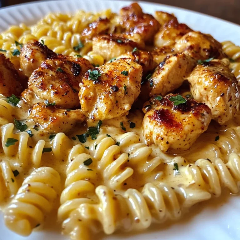 Cajun Garlic Chicken Rotini in Velveeta Cream Sauce