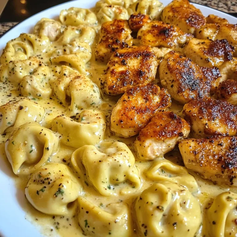 Cheesy Garlic Cajun Chicken Tortellini with Velveeta Cream Sauce