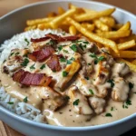 Creamy Chicken Stroganoff with Smoky Bacon