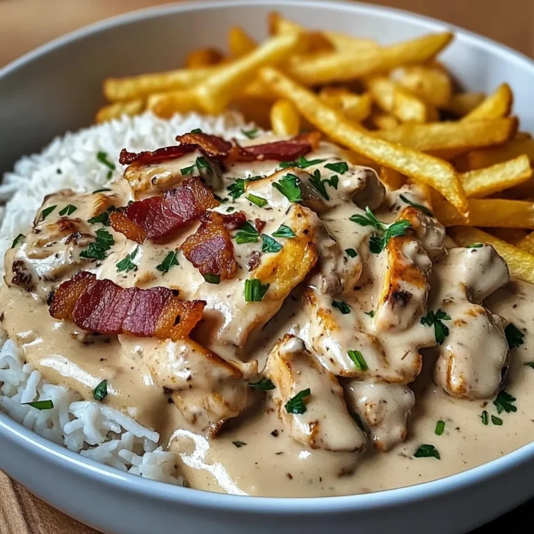 Creamy Chicken Stroganoff with Smoky Bacon