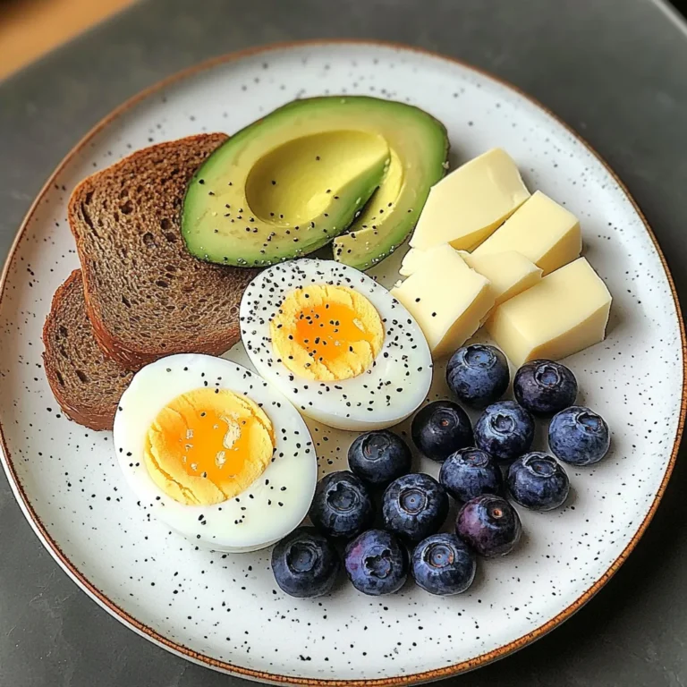 Creamy Soft-Boiled Egg Breakfast Plate