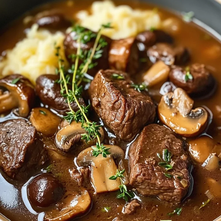 French Countryside Beef and Mushroom Stew