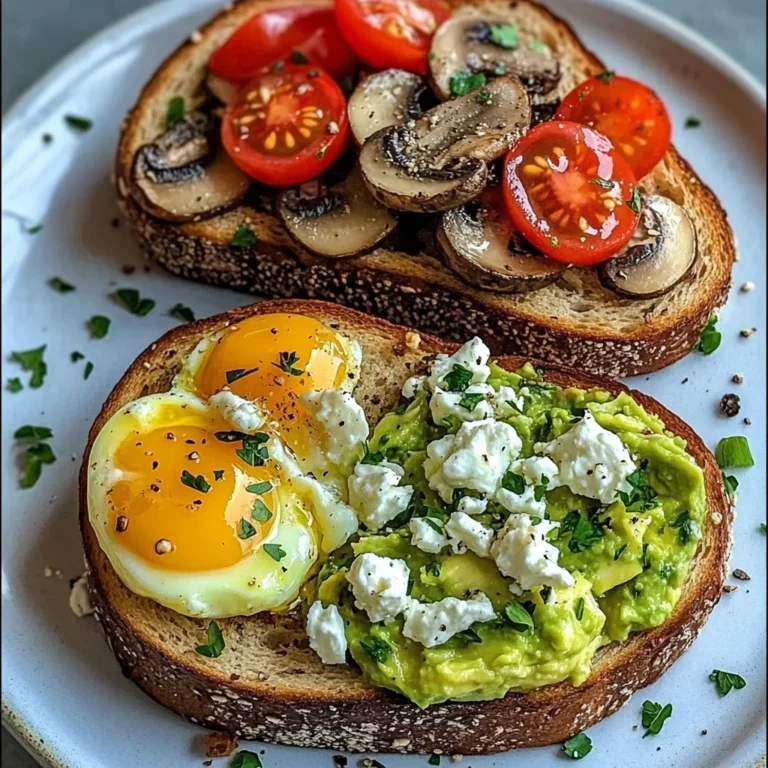 Gourmet Breakfast Toast Duo