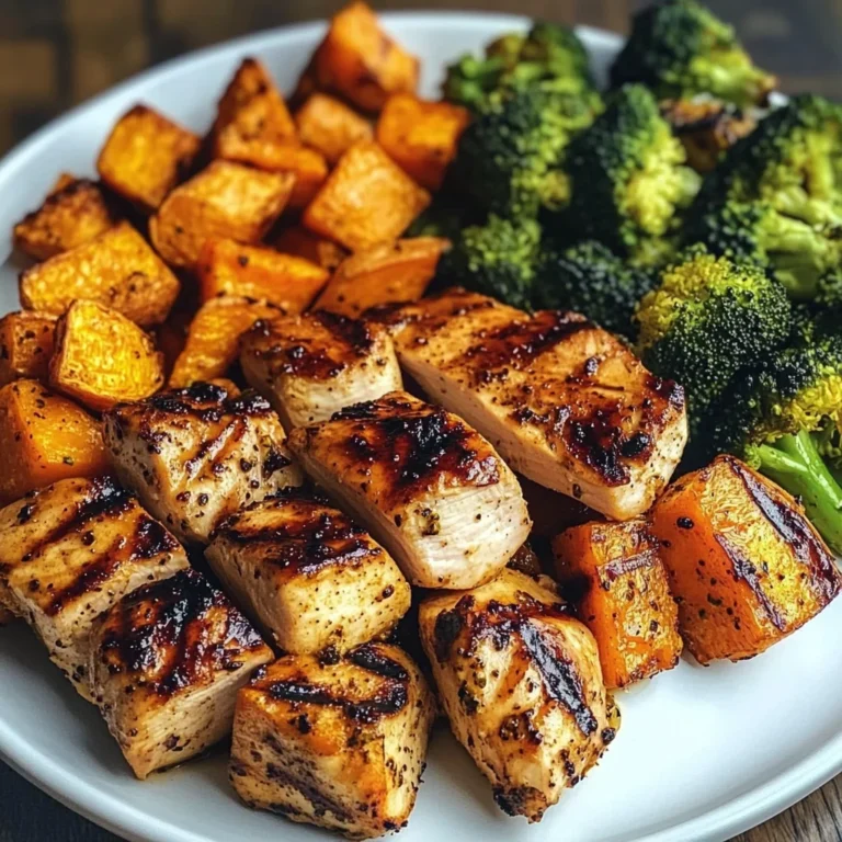 Grilled Chicken & Roasted Sweet Potato Power Plate