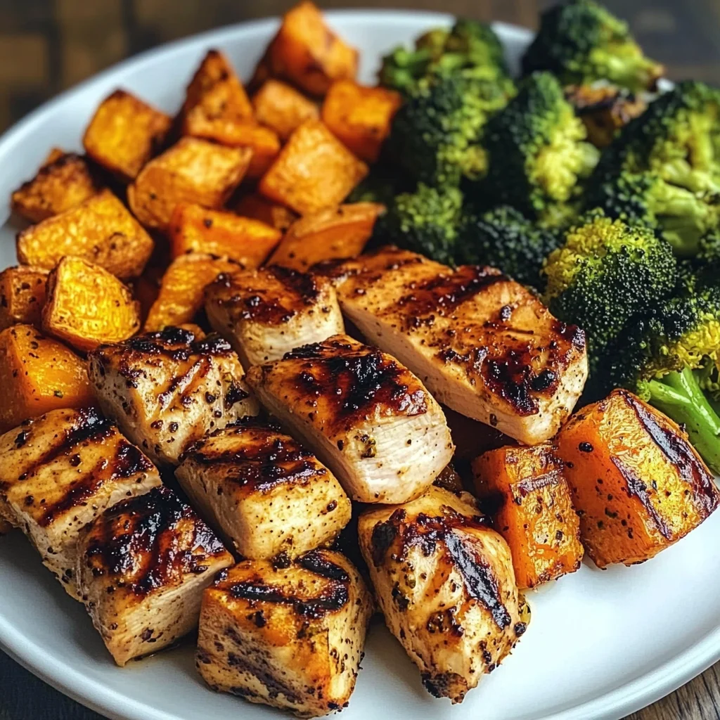 Grilled Chicken & Roasted Sweet Potato Power Plate