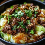 Mongolian Beef and Cabbage Bowl