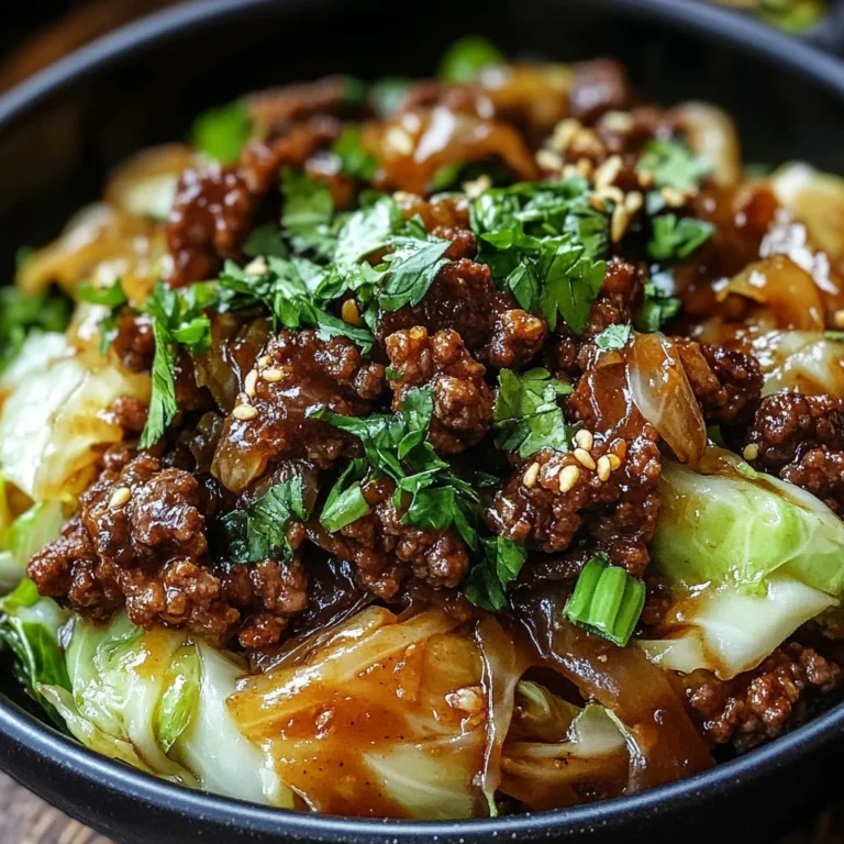 Mongolian Beef and Cabbage Bowl