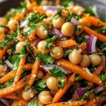Moroccan Carrot and Chickpea Salad