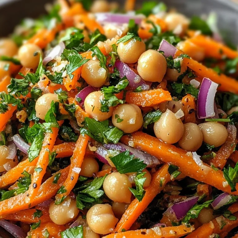 Moroccan Carrot and Chickpea Salad