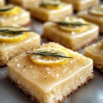 Rosemary-Lemon Shortbread with Salted Glaze