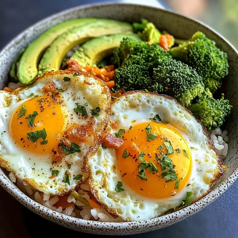 Sunny Egg & Veggie Rice Bowl with Avocado