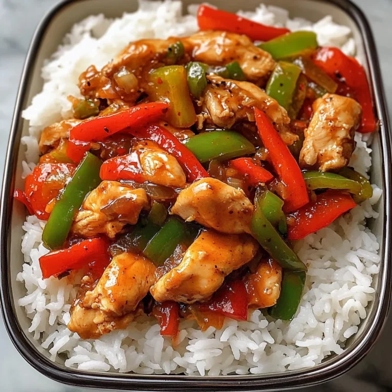 Sweet & Spicy Chicken Stir-Fry with Rice