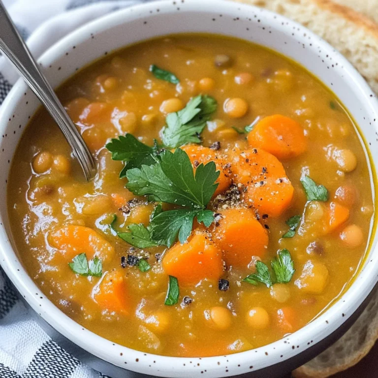 Carrot and Lentil Soup