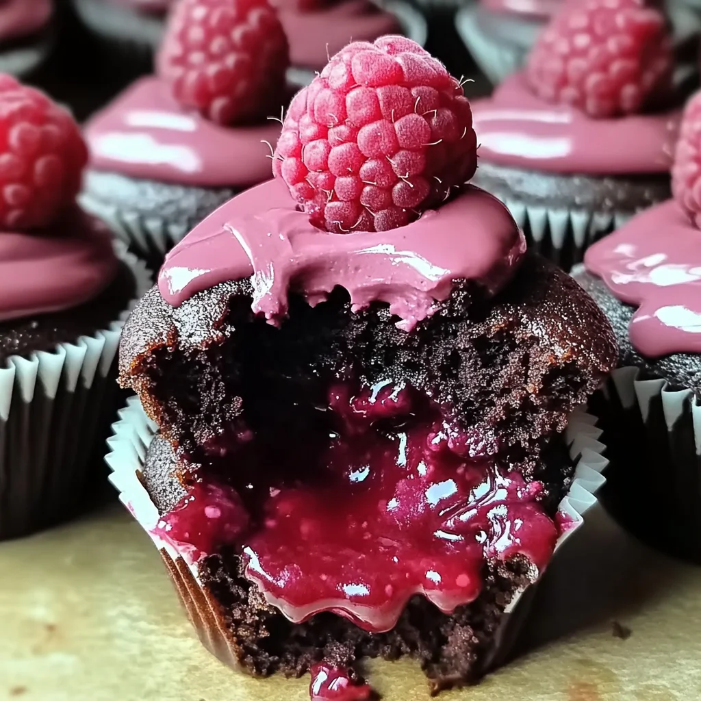 Decadent Raspberry Chocolate Lava Cupcakes You'll Adore