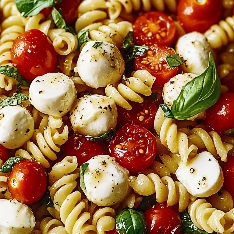 Creamy Caprese Pasta Salad