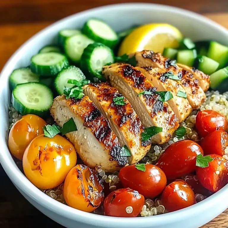 Grilled Chicken Quinoa Bowls