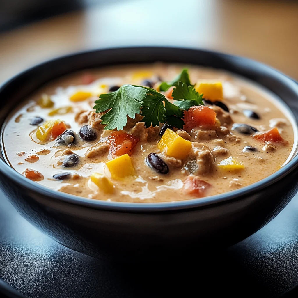 High Protein Creamy Taco Soup