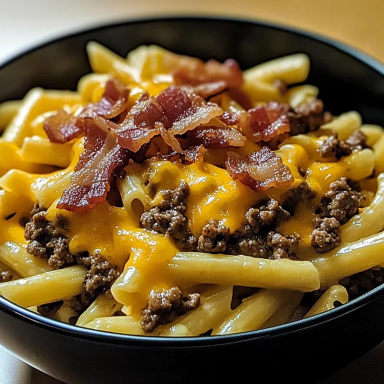 Loaded Bacon Cheeseburger Pasta