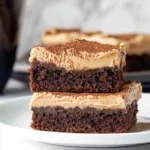 Mocha Brownies with Cafe Latte Frosting