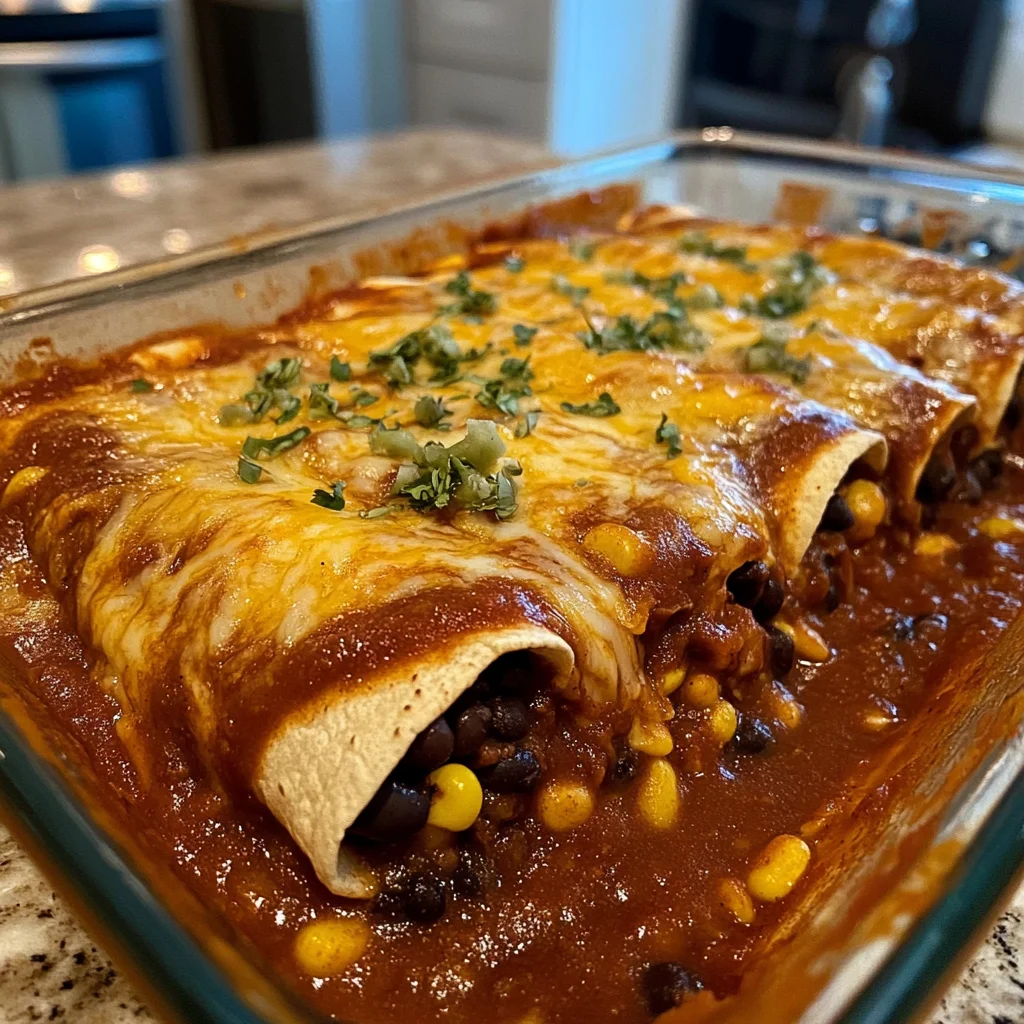 Vegetarian Black Bean Enchiladas: 1 Flavorful Tex-Mex Favorite